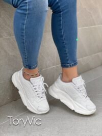 tenis y zapatos de mujer contra entrega york blanco. 4