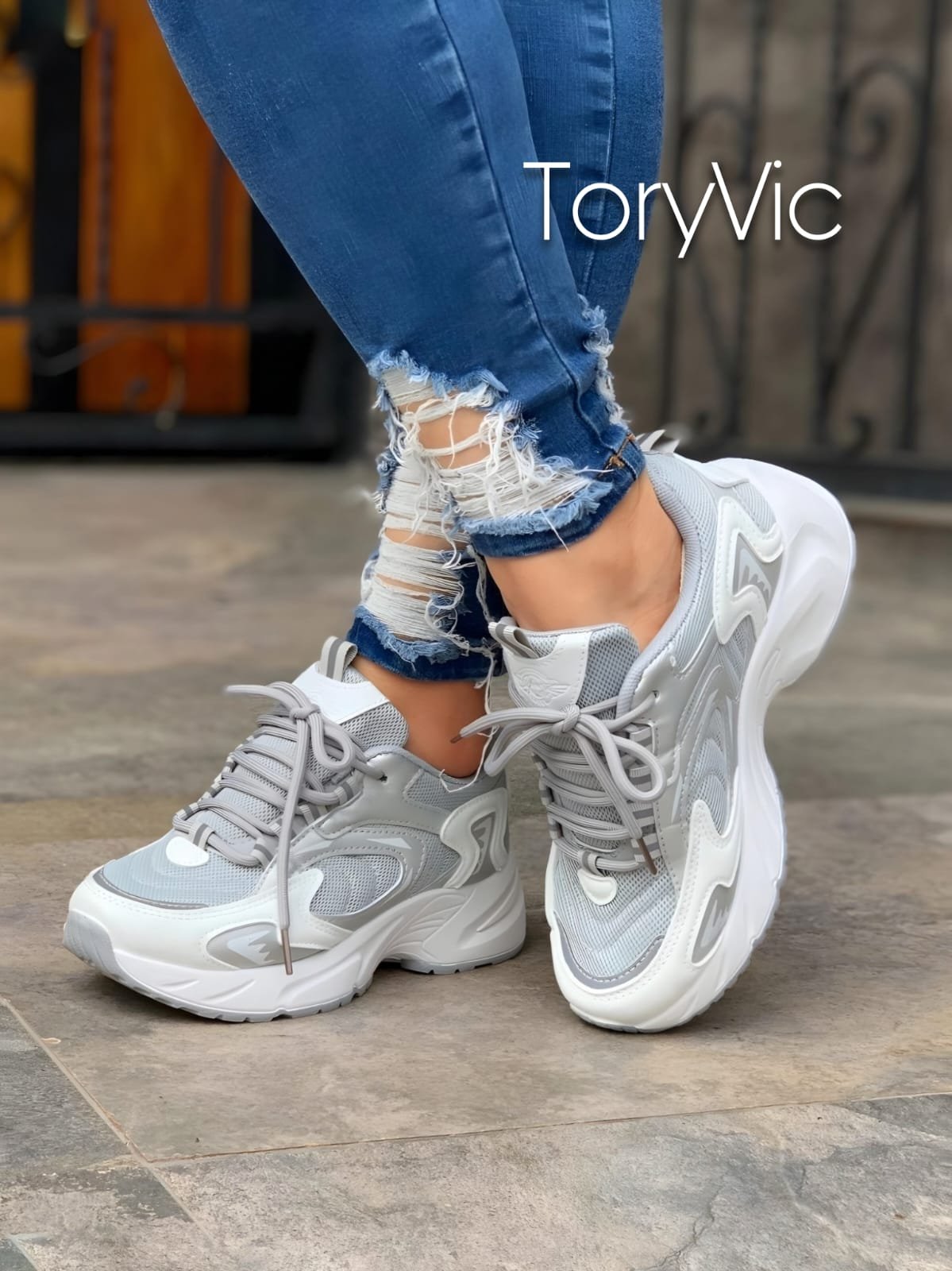Tenis de mujer - Tory Blanco - ToryVic Zapatos para mujer