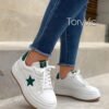 tenis, zapatos y botines para mujer toryvic. Star blanco verde