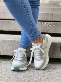 tenis, zapatos y botines para mujer toryvic. Bondi beige - verde