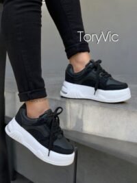 tenis, zapatos y botines para mujer toryvic. Trendy negro