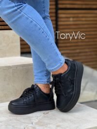 tenis, zapatos y botines para mujer toryvic. Star negro 3