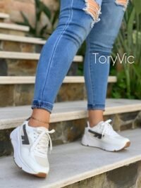 tenis, zapatos y botines para mujer toryvic ibiza blanco 3