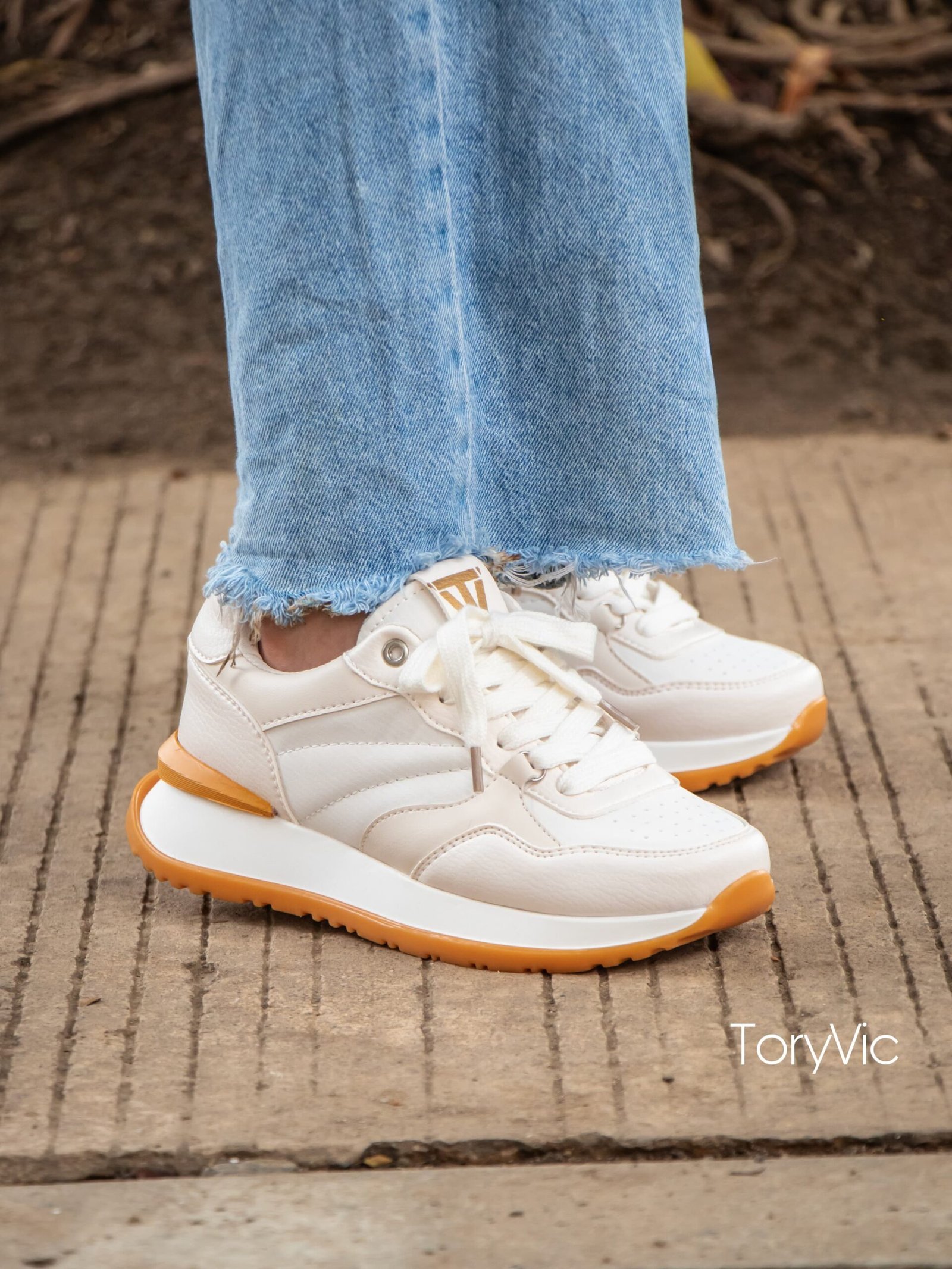 tenis, zapatos y botines para mujer toryvic vibe crema 2