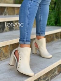 tenis, zapatos y botines para mujer toryvic castello crema