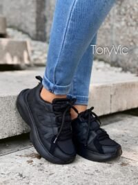 tenis, zapatos y botines para mujer toryvic malaga todo negro