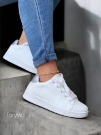 tenis, zapatos y botines para mujer toryvic Antonia blanco plata